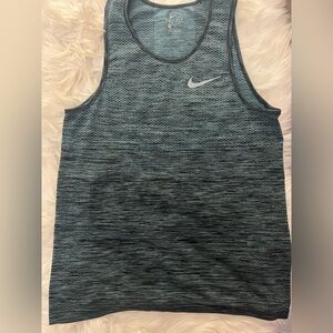 Nike Dri Fit tank top. Size M. Blue and black color combo. Nice condition.